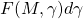 F(M,\gamma)d\gamma