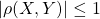 |\rho(X,Y)| \leq 1