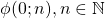 {\phi(0;n) , n \in  \mathbb{N} }