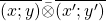 \overline{(x;y)}\bar{\otimes}\overline{(x';y')}