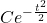 Ce^{-\frac{t^2}{2} }