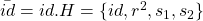 \bar{id}=id.H= \{id, r^2,s_1,s_2 \}