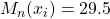 M_n(x_i)=29.5