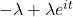 -\lambda+ \lambda e^{it}