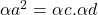 \alpha a^2=\alpha c.\alpha d