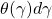 \theta(\gamma)d\gamma