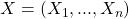 X = (X_1,... ,X_n)