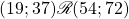 (19;37)\mathscr{R}(54;72)