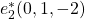 e_2^*(0,1,-2)