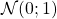 \mathcal N(0;1)