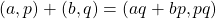 (a, p)+(b, q) = (aq + bp, pq)